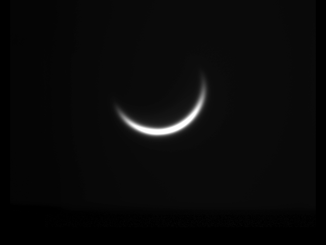 Venus als Sichel