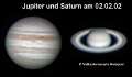 Jupiter und Saturn